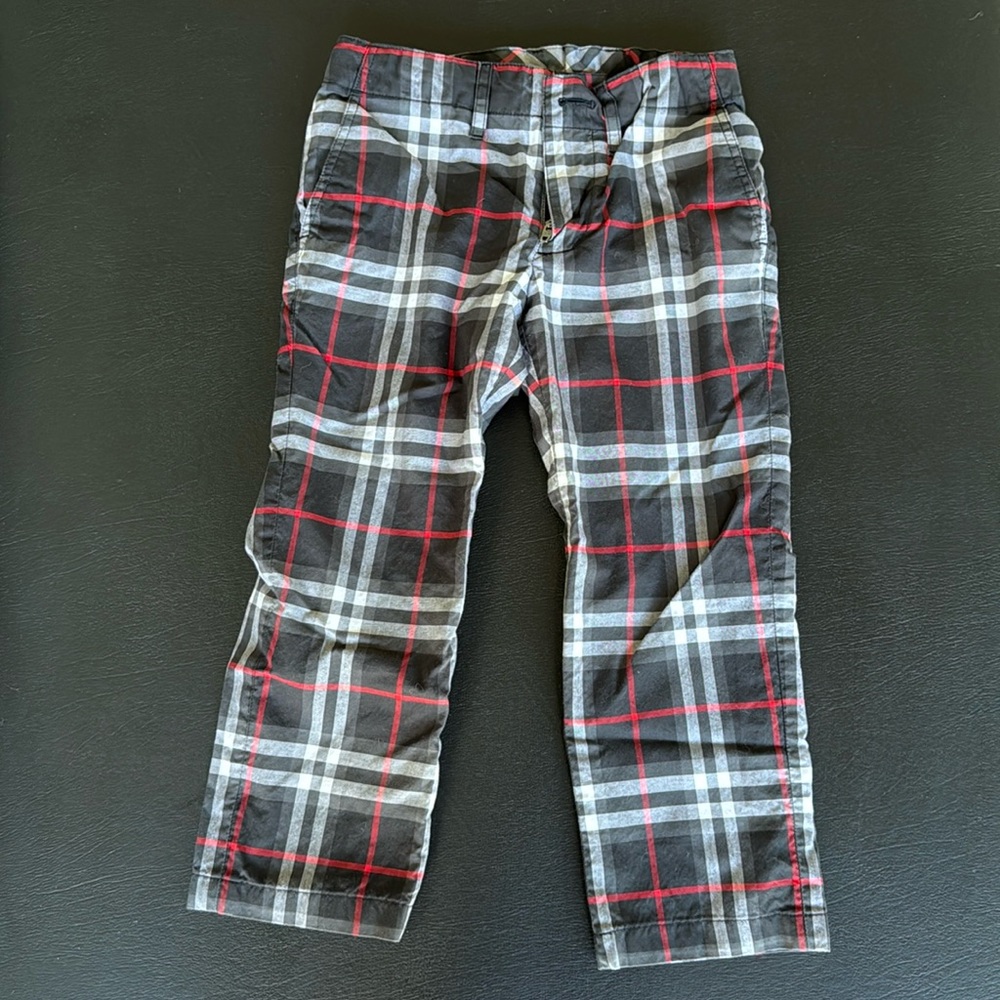 Burberry Plaid Pants. Size 3Y
